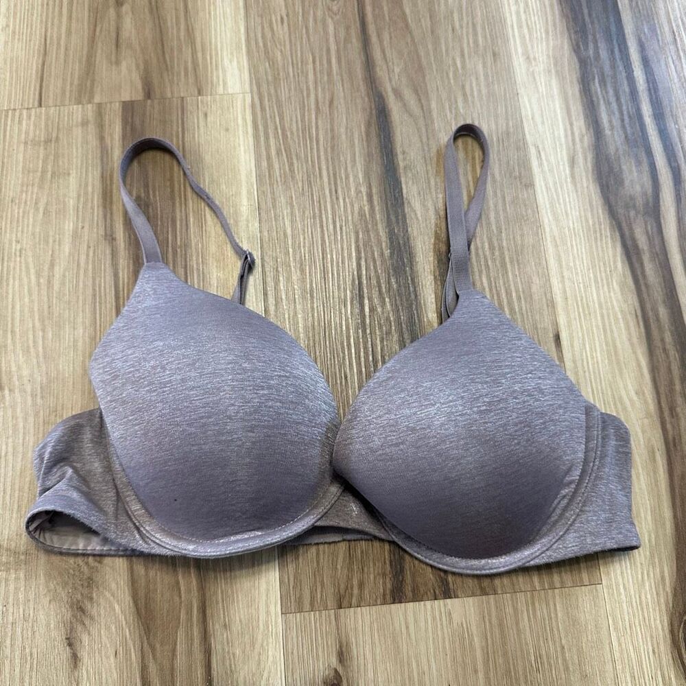Victoria’s Secret heathered purple Perfect Coverage 36B bra